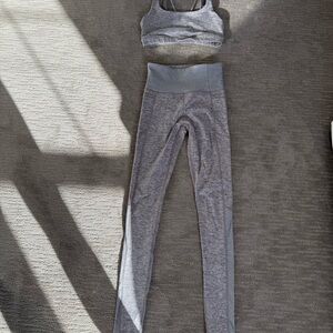 Athleta Purple Gray Activewear Set